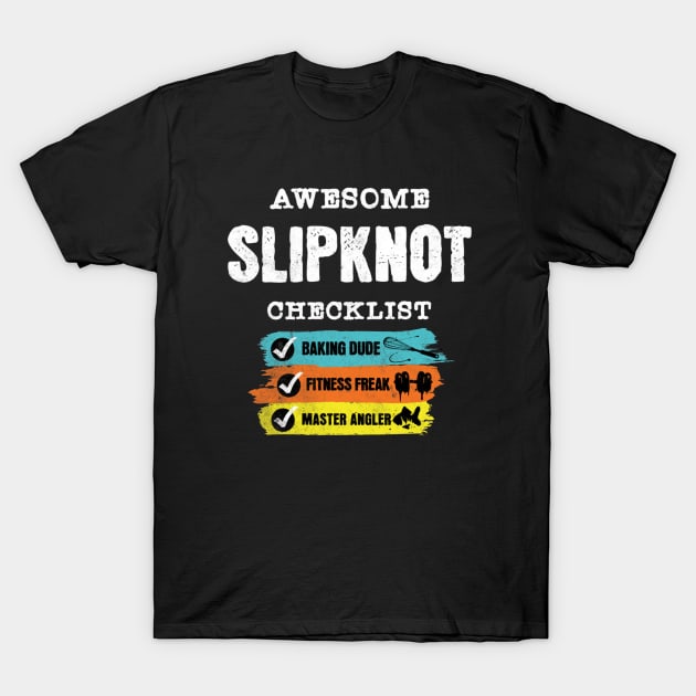 slipk retro checklist T-Shirt by jekoba